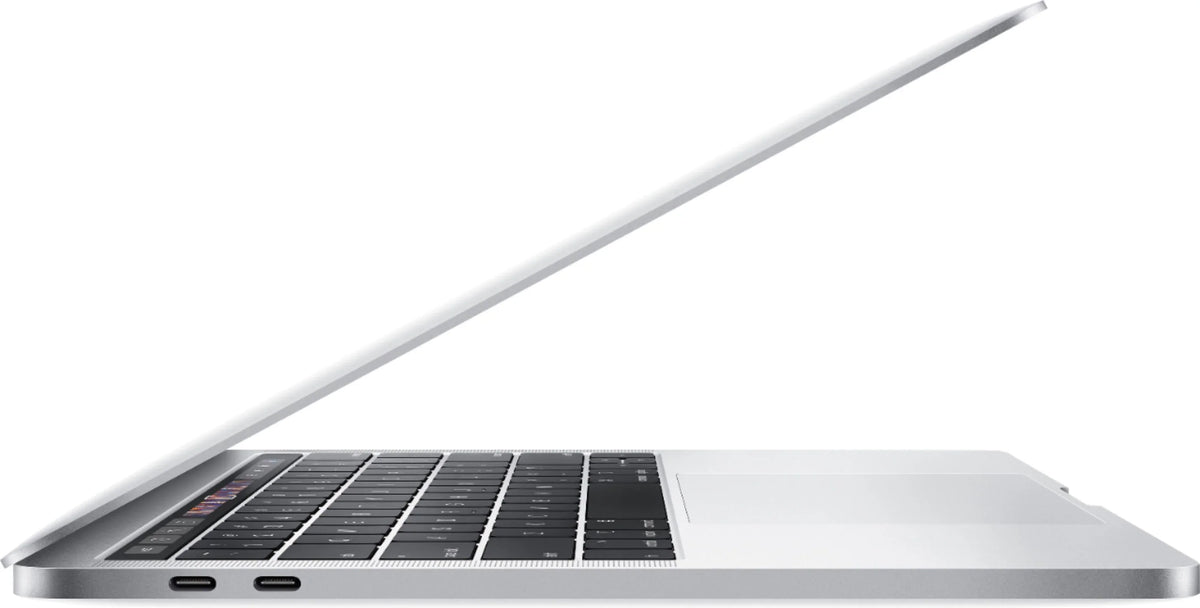 MacBook Pro 13-inch (i5 2.3GHz, 256GB SSD) (Mid 2018, MR9U2LL/A) - Silver Bundle with Ebony Zipper Sleeve + Laptop Starter Kit + Cleaning Kit (Refurbished)