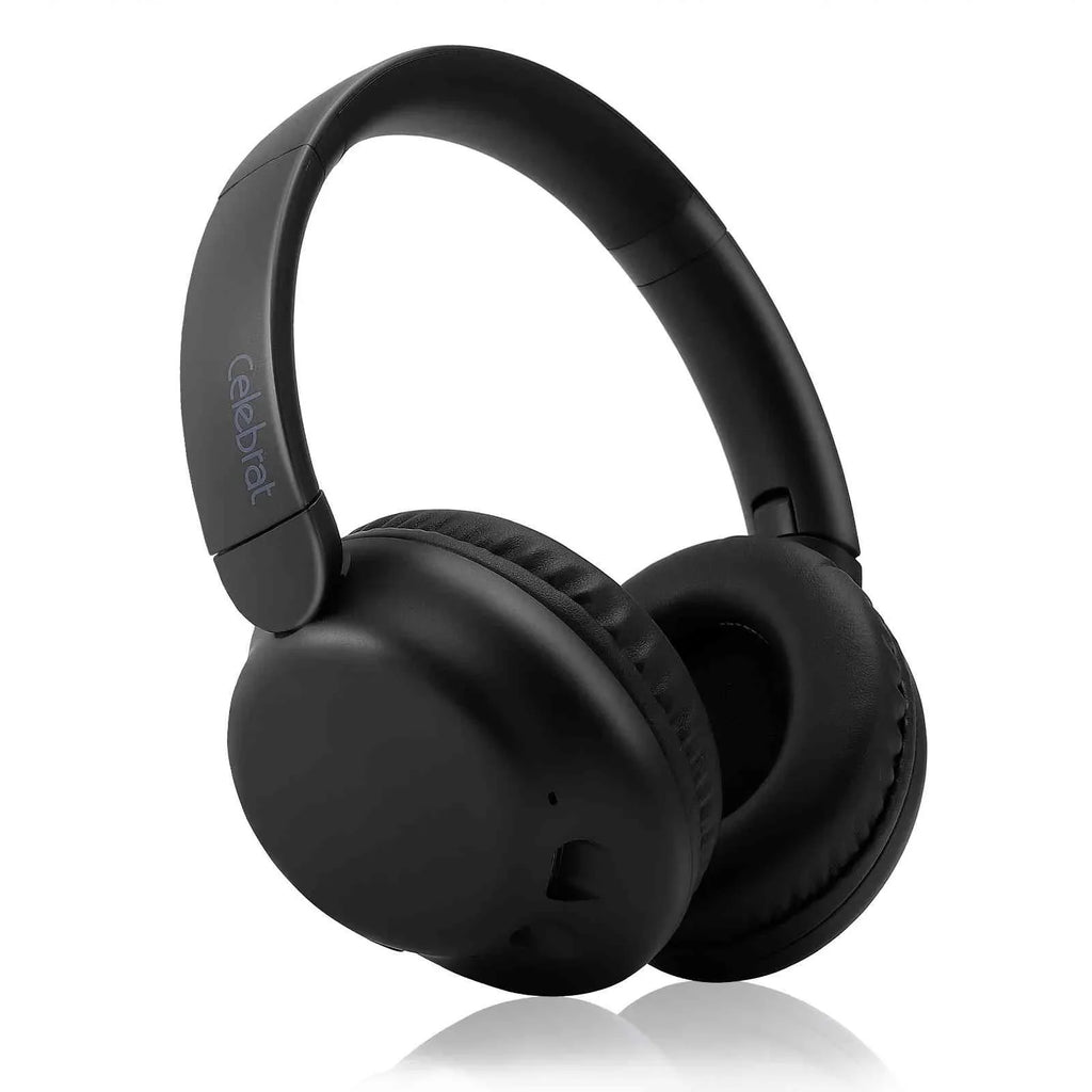 UrbanX UX35 Wireless Bluetooth Stereo Earphones with High Resolution Audio, Deep Bass, Superior Comfort Over The Ear Headphones with Mic for QMobile Energy X2 Phone Call Support