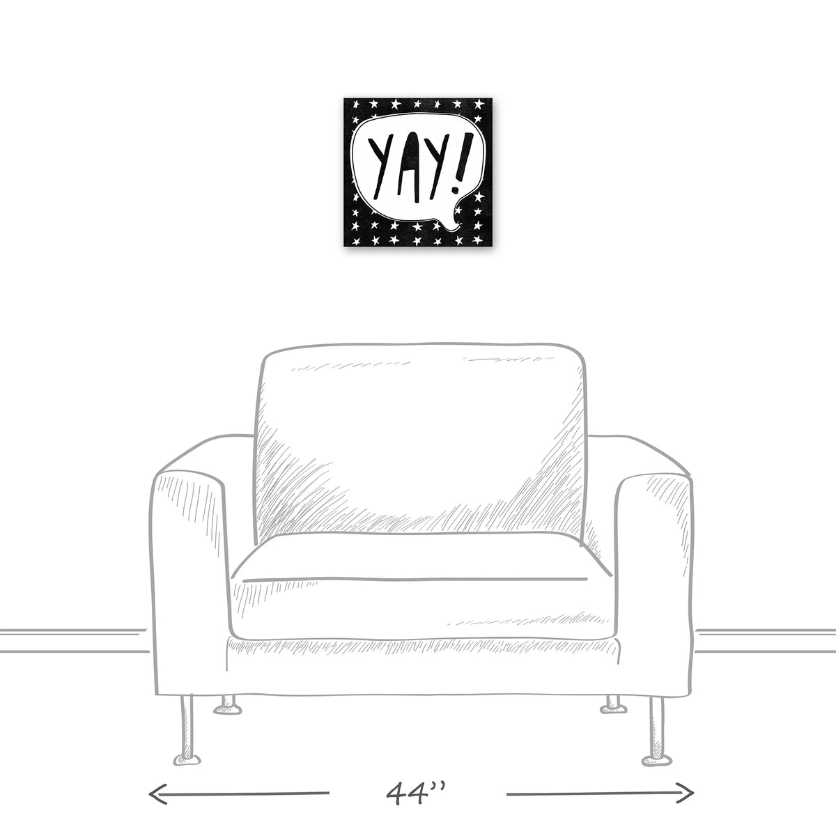 Creative Products Yay! 12x12 Canvas Wall Art
