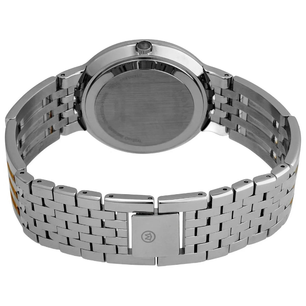 MOVADO 0606962 ESPERANZA Ebony DIAL TWO TONE STAINLESS STEEL MENS WATCH