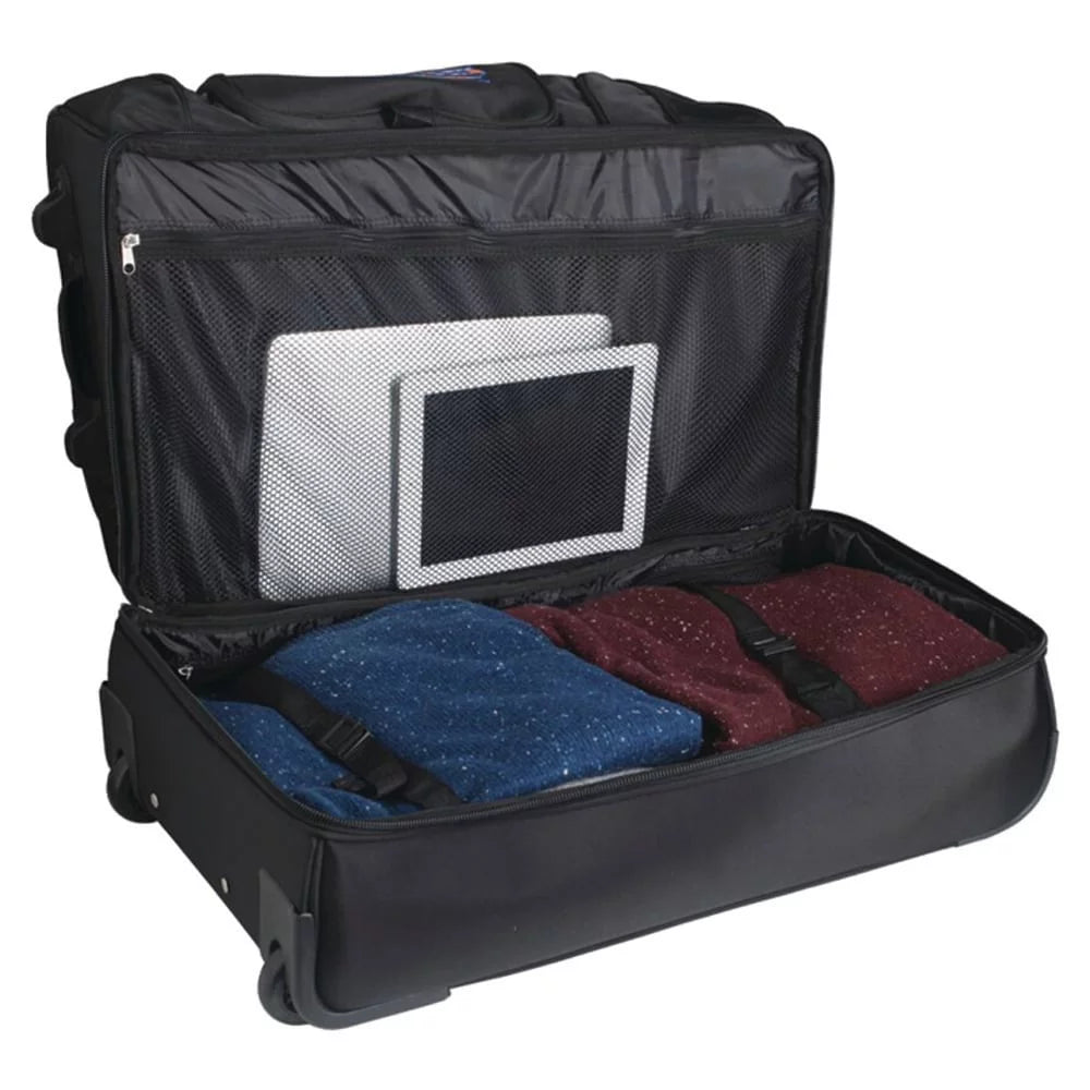MOJO Ohio State Buckeyes Jet 27'' 2-Wheel Drop Bottom Rolling Duffel Bag