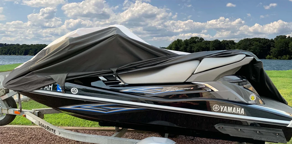 SUPER HEAVY-DUTY PWC JetSki Cover Compatible for Polaris SLH SLX 1995-2001 Jet Ski PWC Trailerable Cover 1-2 Seater