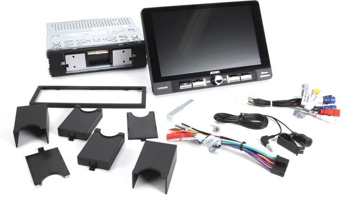 Jensen CM901MIR 9 inch Mechless Multimedia Receiver with Bluetooth and USB Screen Mirroring for and Android Smartphones