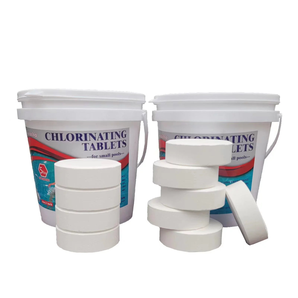 99% Tri-chlor 3Inch 10LB Chlorine Tablet Swimming Pool&Tub Individually Wrapped