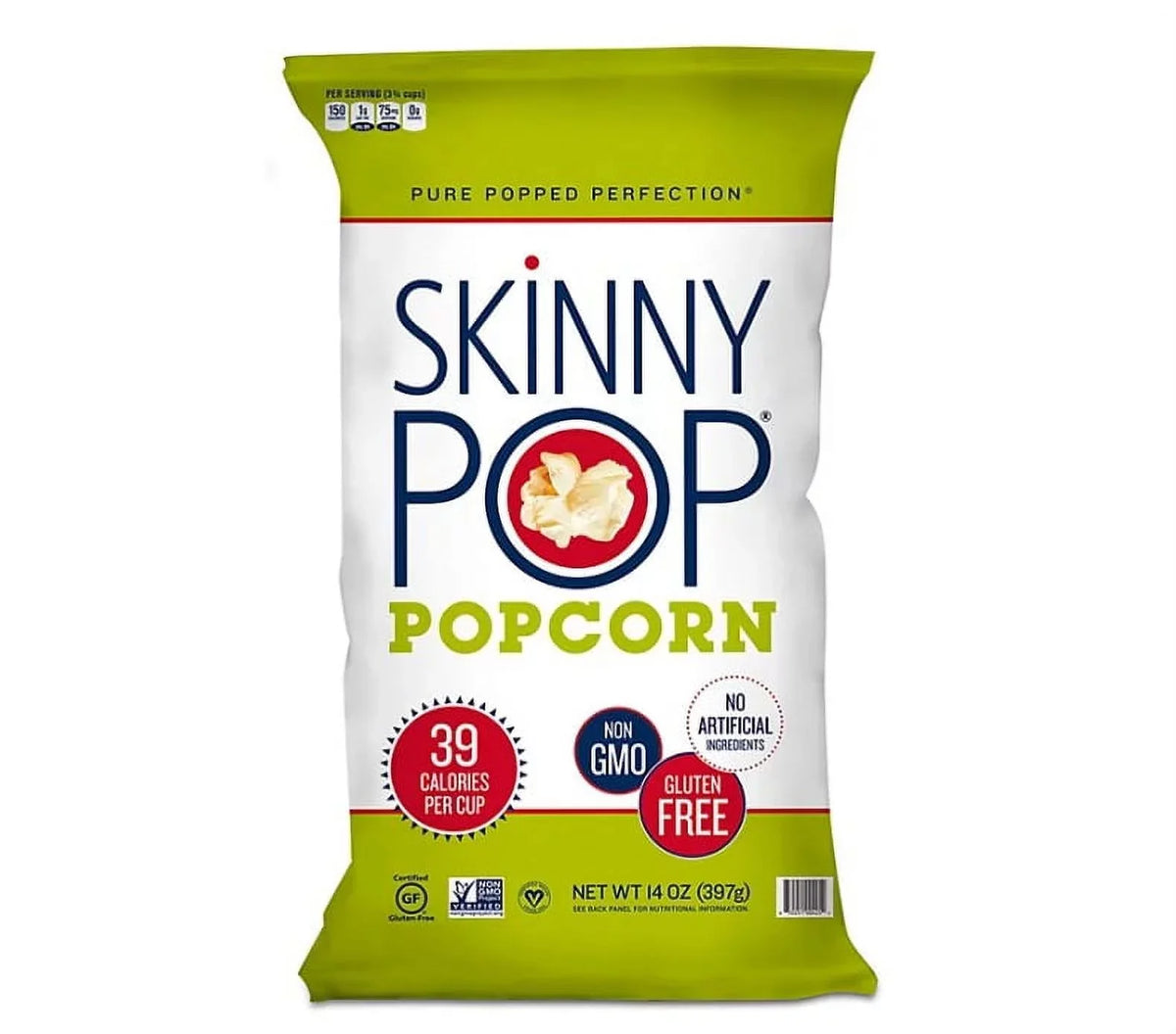 SkinnyPop Original Popcorn Value Size Bag (14 oz.)