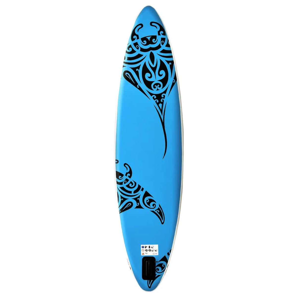 Carevas Inflatable Paddleboard Set 120.1"x29.9"x5.9" Blue