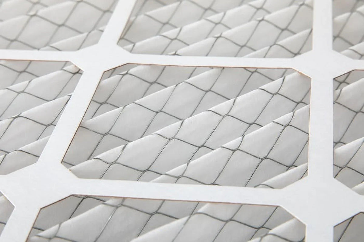 6 Pack of 12x25x1 MERV 10 Pleated Air Filters by Glasfloss. Actual Size: 11-1/2 x 24-1/2 x 7/9
