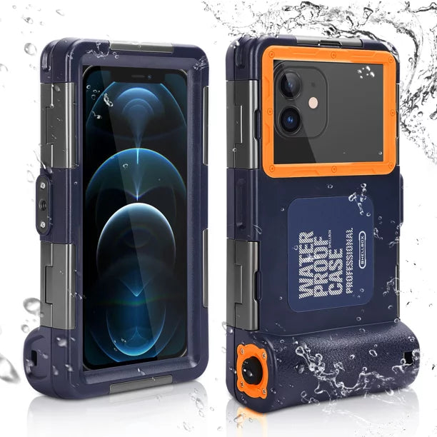 UrbanX Professional [15m/50ft] Swimming Diving Surfing Snorkeling Photo Video Waterproof Protective Case Underwater Housing for Xperia XZ Premium And all Phones Up to 6.9 Inch LCD with Lanyard