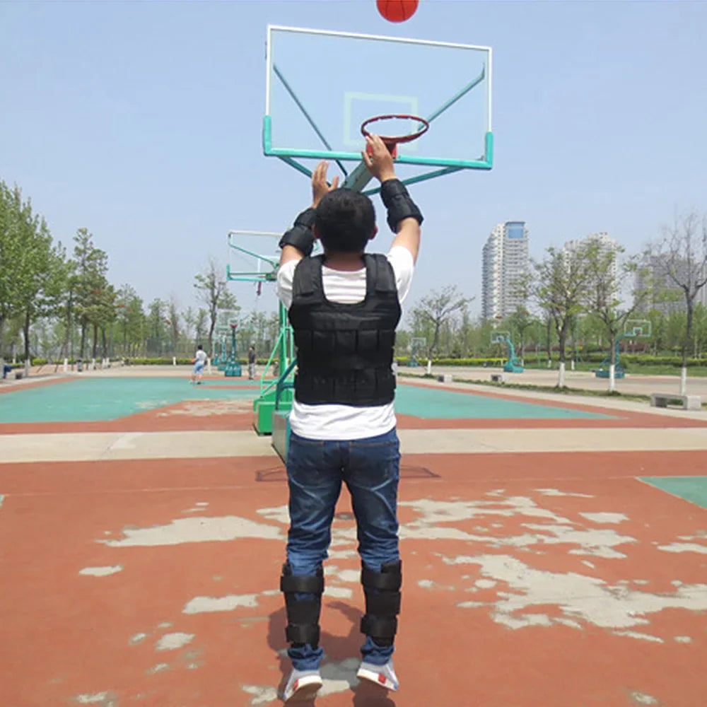 Meterk Max Loading 50kg Adjustable Load Vest Load Jacket Oxford Exercise Mass Loading Cloth Strength Training (Empty)