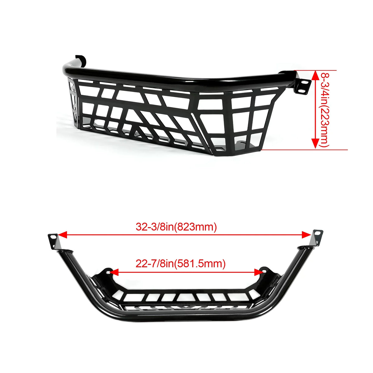 Kojem Cargo Barricade for 20 21 22 23 Kawasaki Teryx KRX 1000 Luggage Rack Steel Bed Enclosure Taiate Jet Powder Coated
