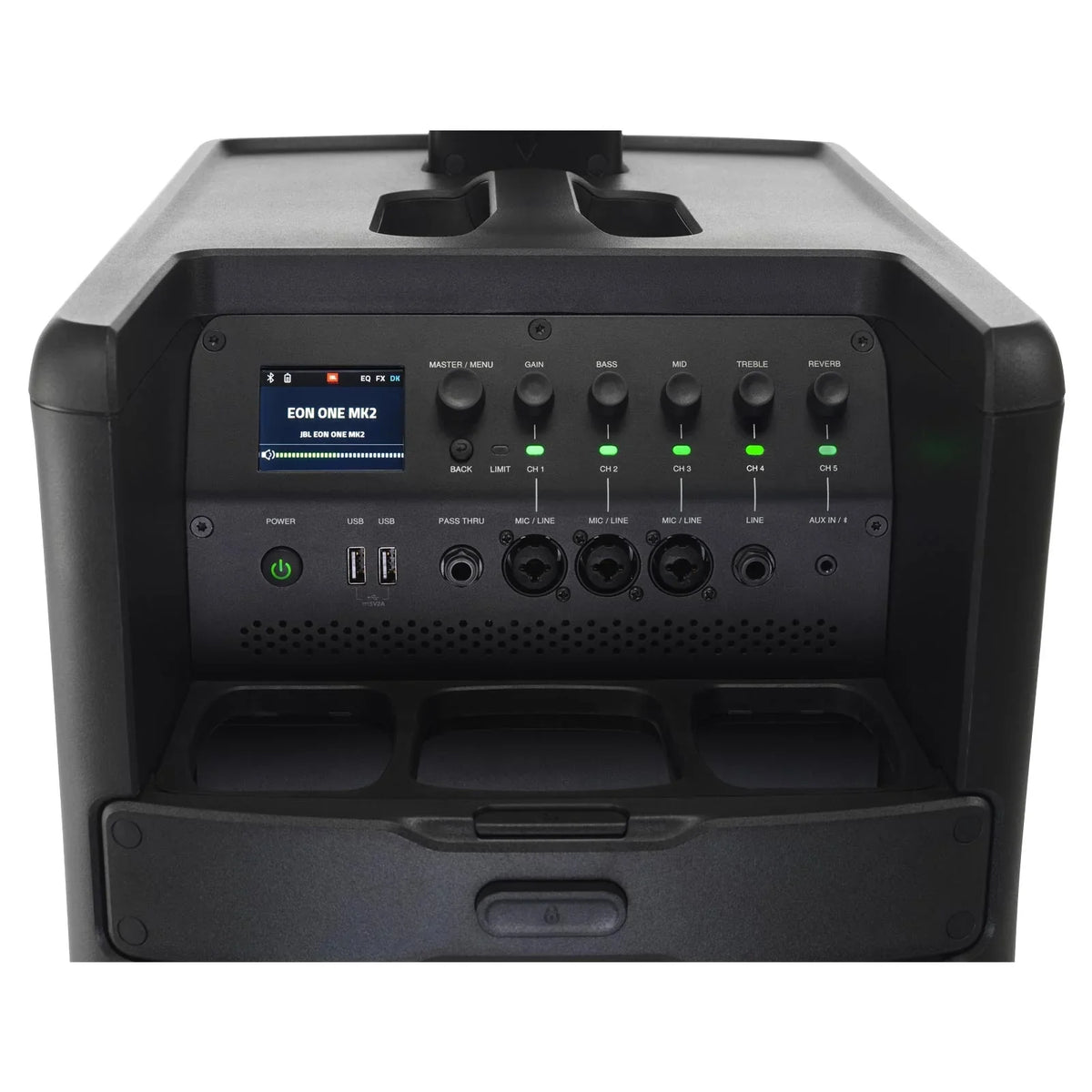 JBL Professional EON ONE Mk2 All-In-One Rechargeable Column-Speaker Personal PA System with Shure SM58 Vocal Microphone Package