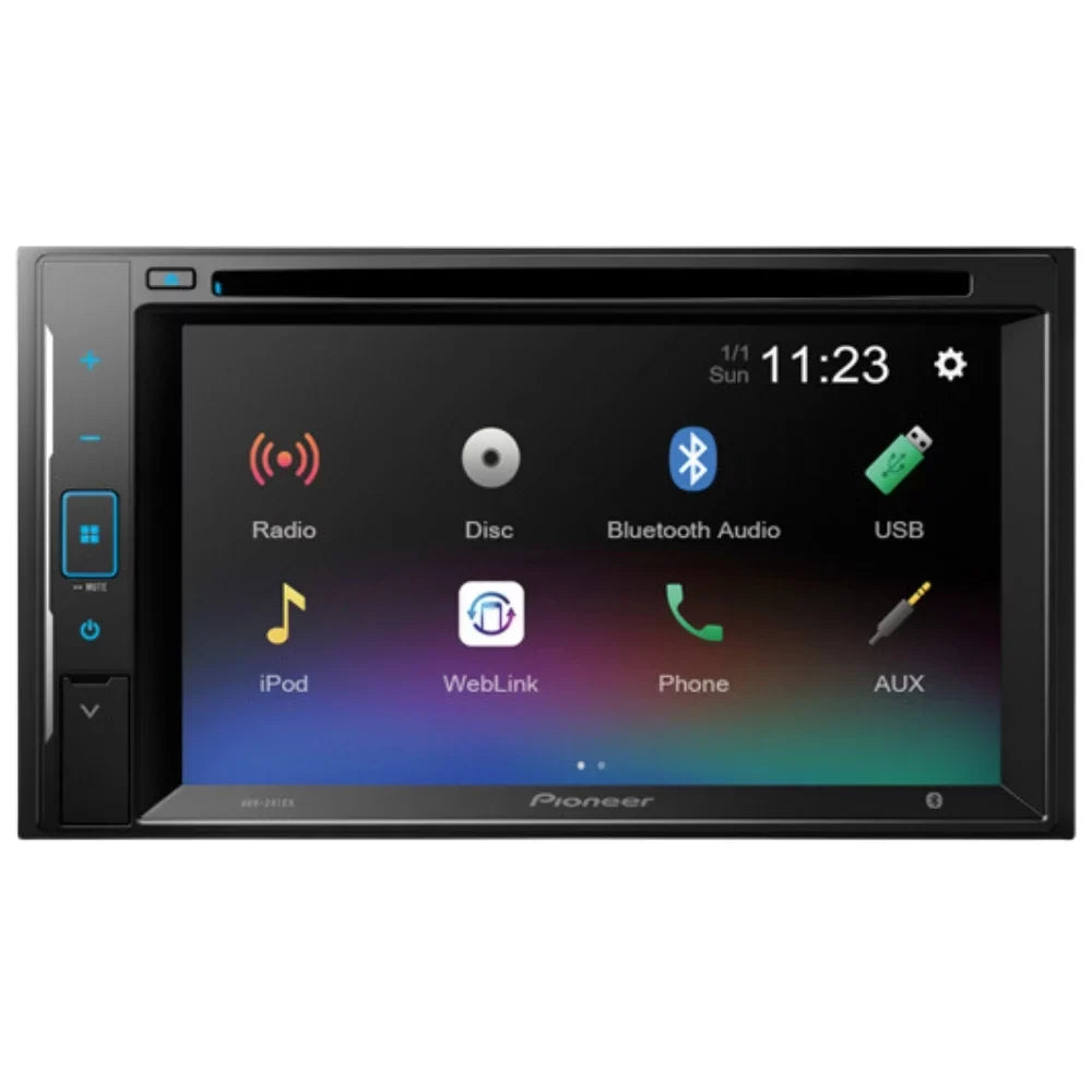 KIT605 Bundle with Pioneer Multimedia DVD Car Stereo and Installation Kit - for 2014-2016 Corolla W/Grey Dash / Touchscreen - Backup Camera, Double Din Mounting Kit
