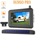 Solar Wireless Digital Backup Camera for Trucks, Wireless Reverse Hitch Trailer Rear View Camera Highway Observation Back Up Camera System fit for Trailer,Pickup,Van