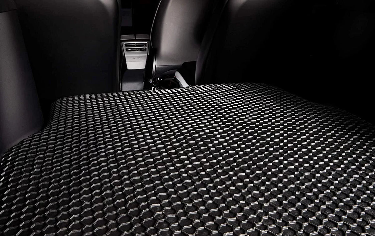 TougRO Floor Mat Accessories Front Mats Compatible with 2020 Dodge RAM 1500 (Crew Cab Bench Seating) - All Weather - Heavy Duty Jet Rubber