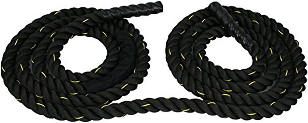 1.5" Thickness Poly Dacron 30FT Battle Rope Workout Fitness Core Exercise Strength Training Ropes Indoor Home