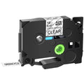 GREENCYCLE 40PK Compatible for Brother P-touch Dark on Clear 12mm TZ TZe TZe-S131 TZ-S131 TZ-131 TZe-131 Extra Strength Laminated Label Tape