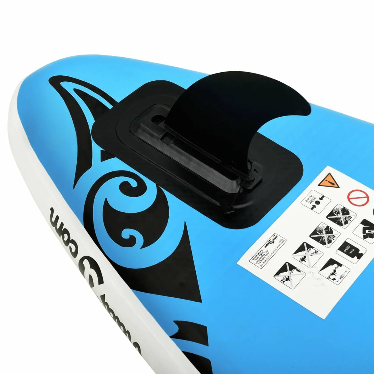 Carevas Inflatable Paddleboard Set 120.1"x29.9"x5.9" Blue