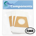 27 Replacement for Dirt Devil Featherlite Bagged Upright Ebony M085570 Vacuum Bags - Compatible with Dirt Devil 3920047001, 3920048001, Type U Vacuum Bags (9 Pack - 3 Vacuum Bags per Pack)