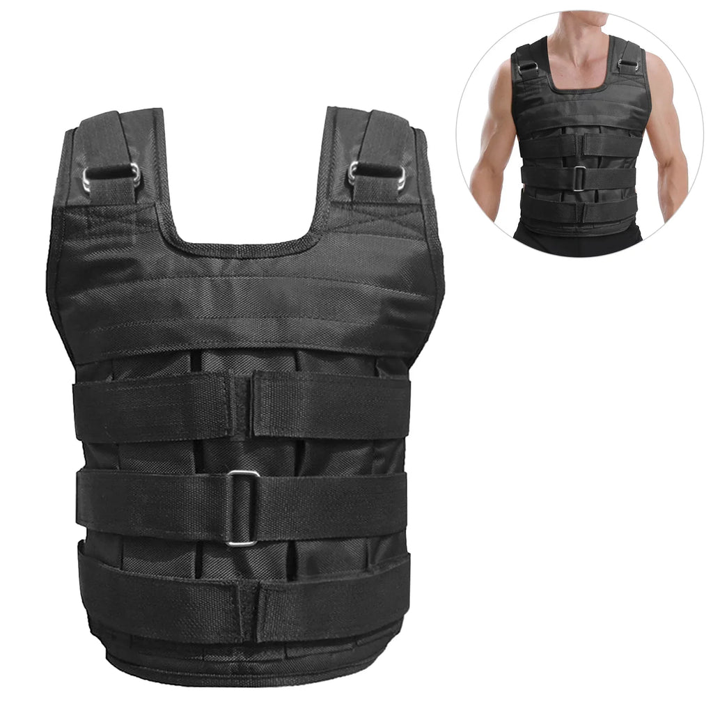 Meterk Max Loading 50kg Adjustable Load Vest Load Jacket Oxford Exercise Mass Loading Cloth Strength Training (Empty)
